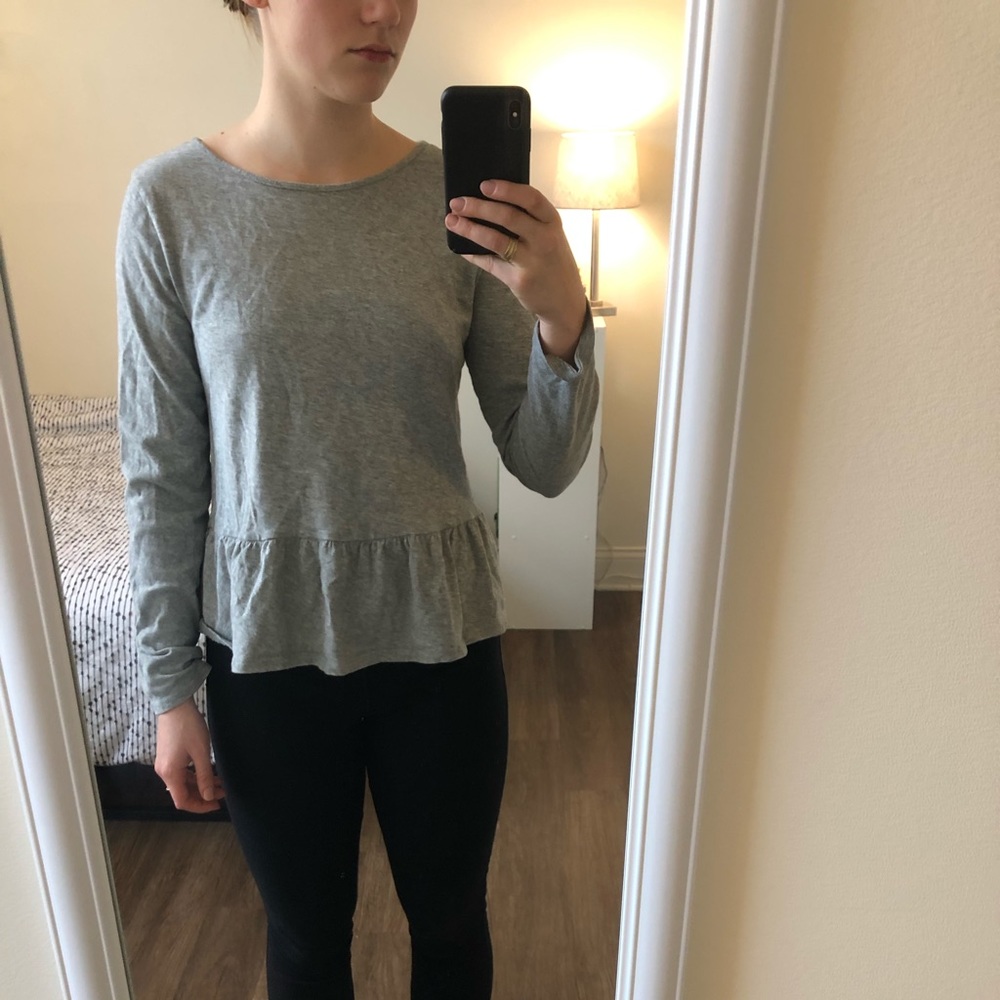 JCrew peplum top
